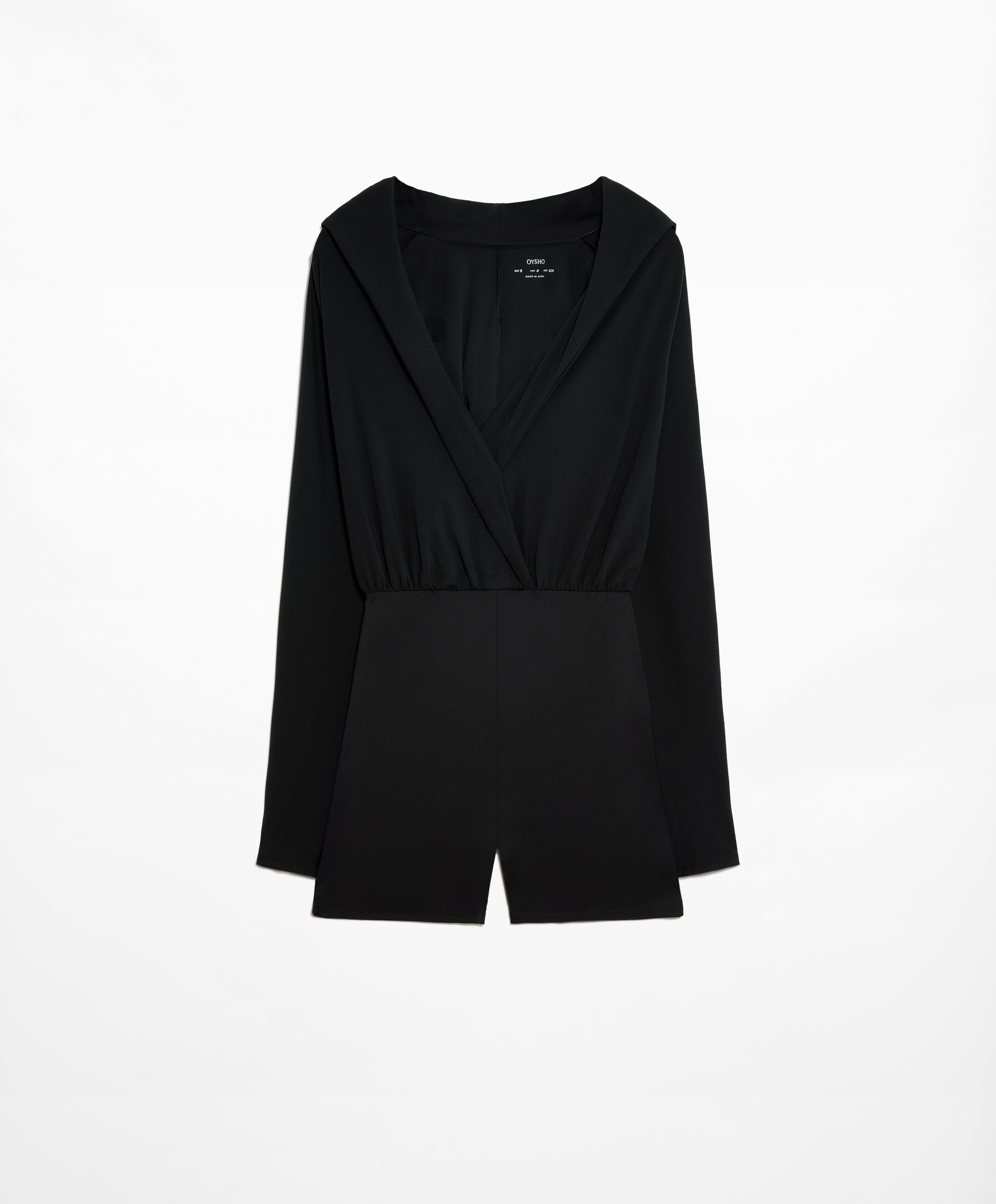 OYSHO Comfortlux hooded short jumpsuit