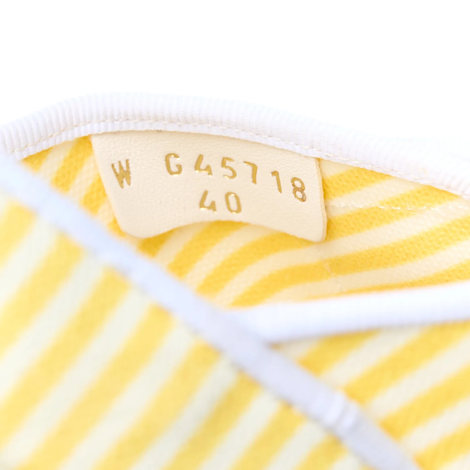 Printed Calfskin Velcro Dad Flat Mules 40 White Yellow - Top Club