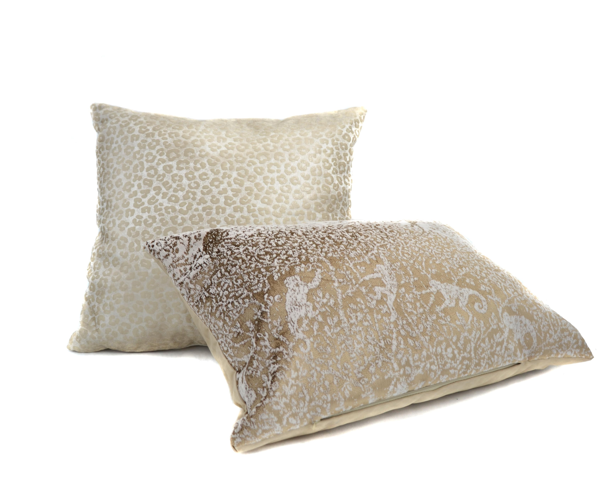 Kussen Castelleone panterprint goud 45 x 45 cm