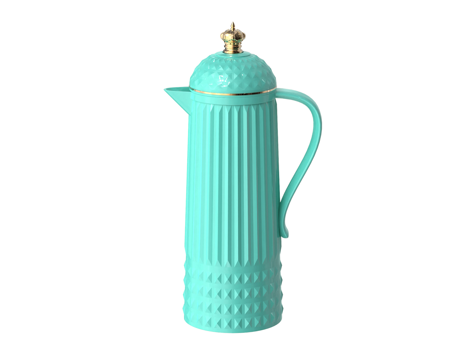 Thermosfles Crown - Turquoise blauw
