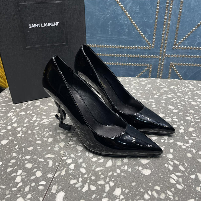 YSL rhinestone high heel classic logo letter high heel sandals - Sneaker Replica Workshop