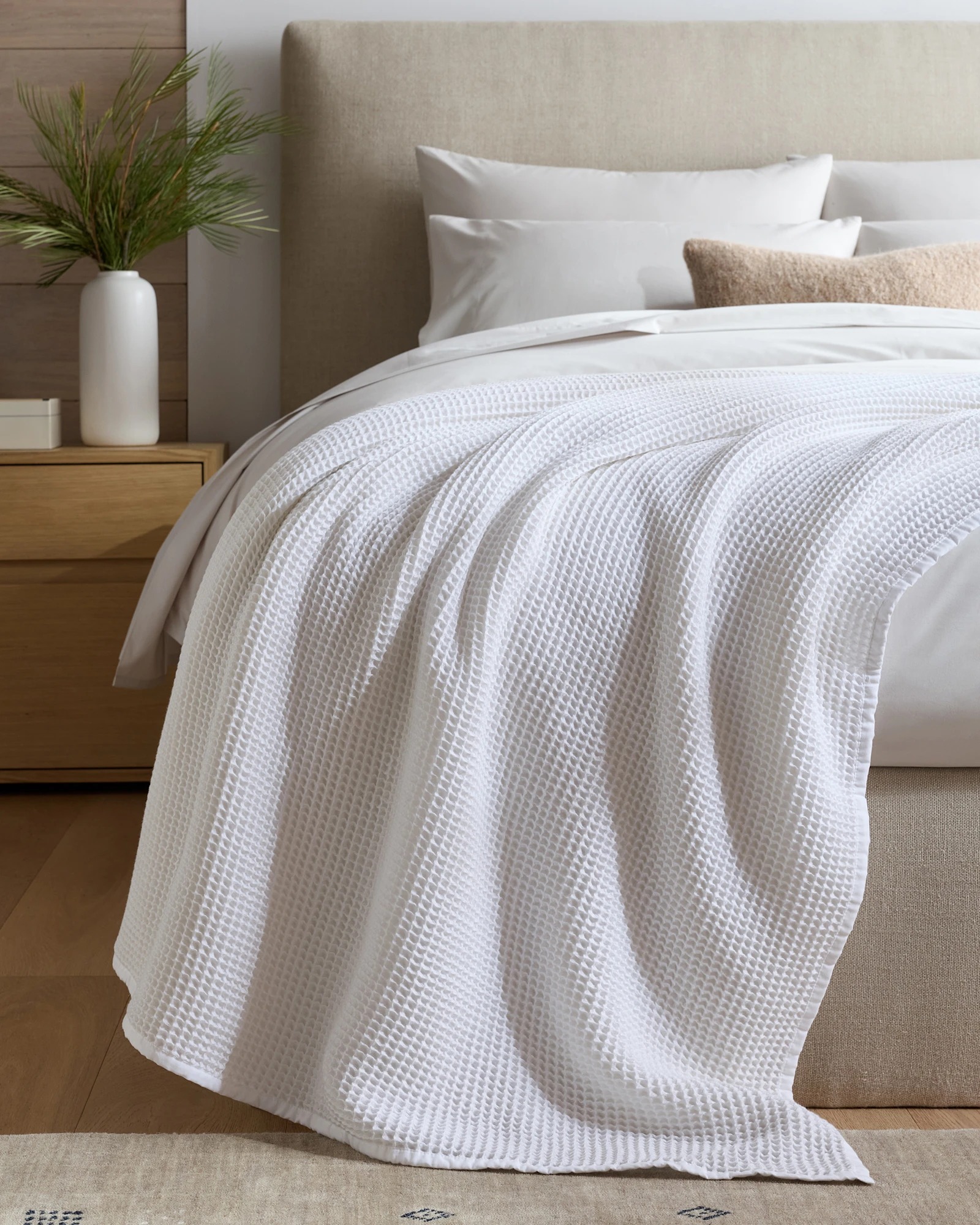 Organic Waffle Bed Blanket
