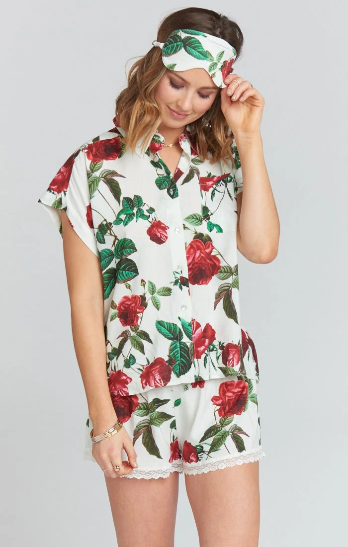 Piper PJ Set With Eye Mask