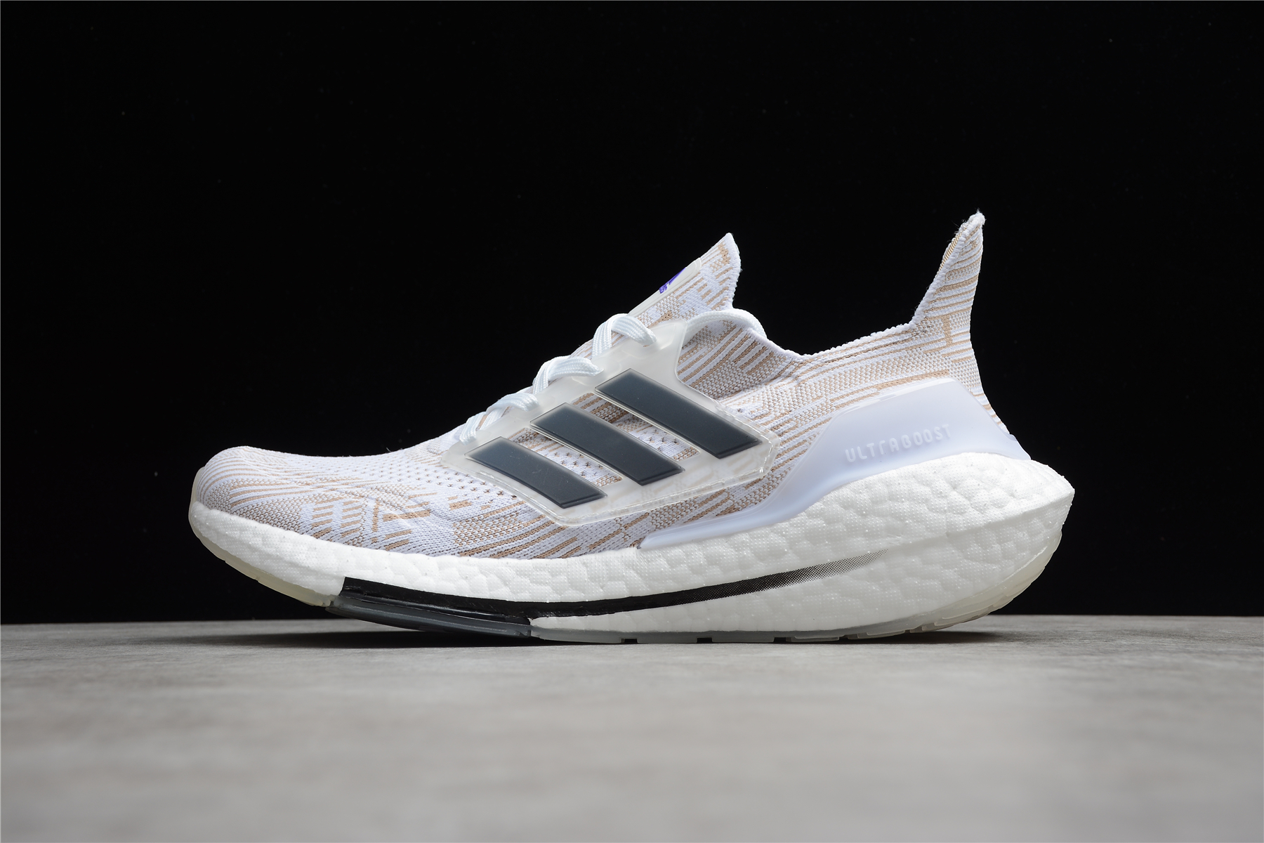adidas Ultra Boost 21 Primeblue Non Dyed Black Stripes (W) FY0837 - Sneaker Replica Workshop