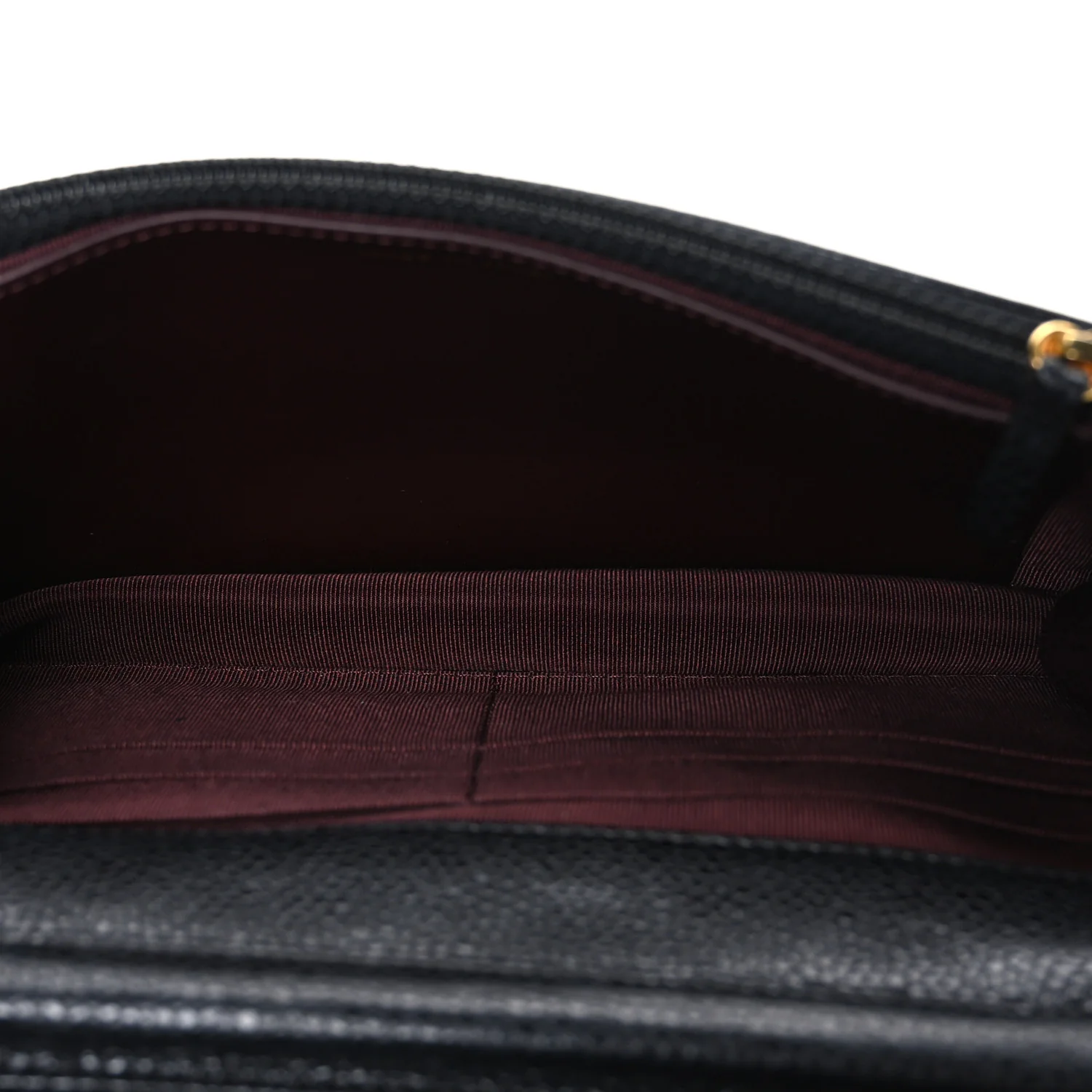 Caviar Quilted Wallet on Chain WOC Black - Top Club