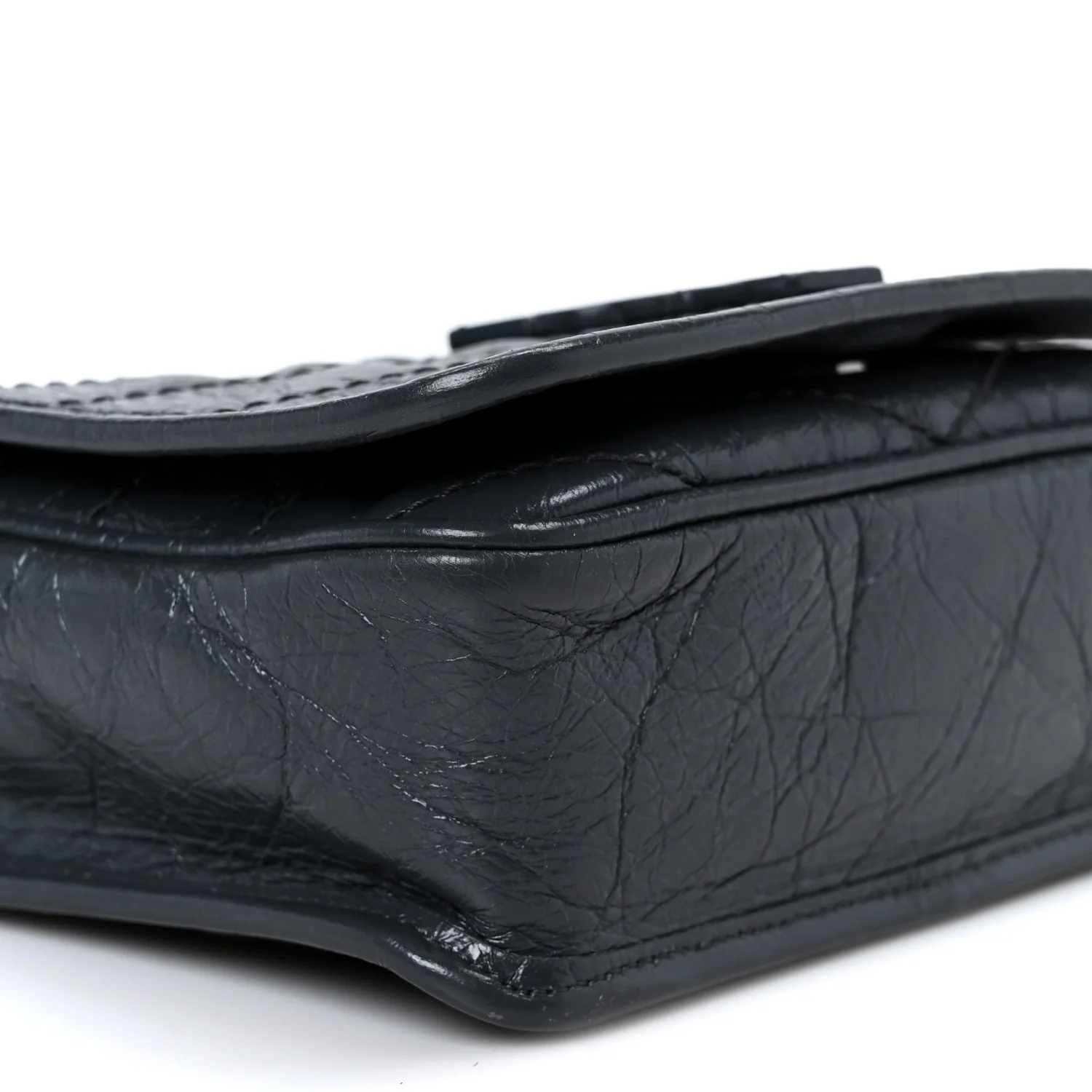 Crinkled Calfskin Matelasse Monogram Niki Chain Wallet Dark Smog - Top Club
