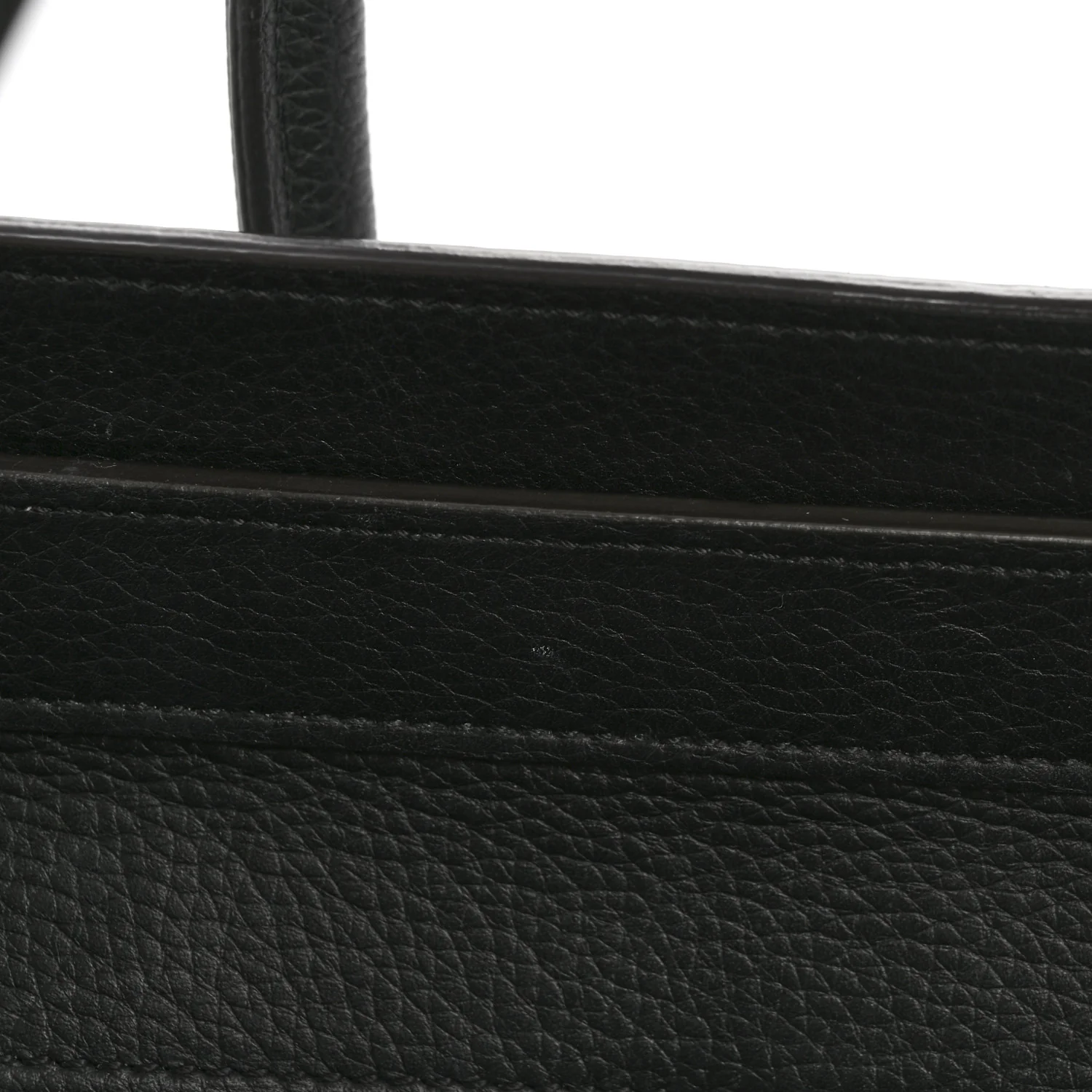 Drummed Calfskin Micro Luggage Black - Top Club