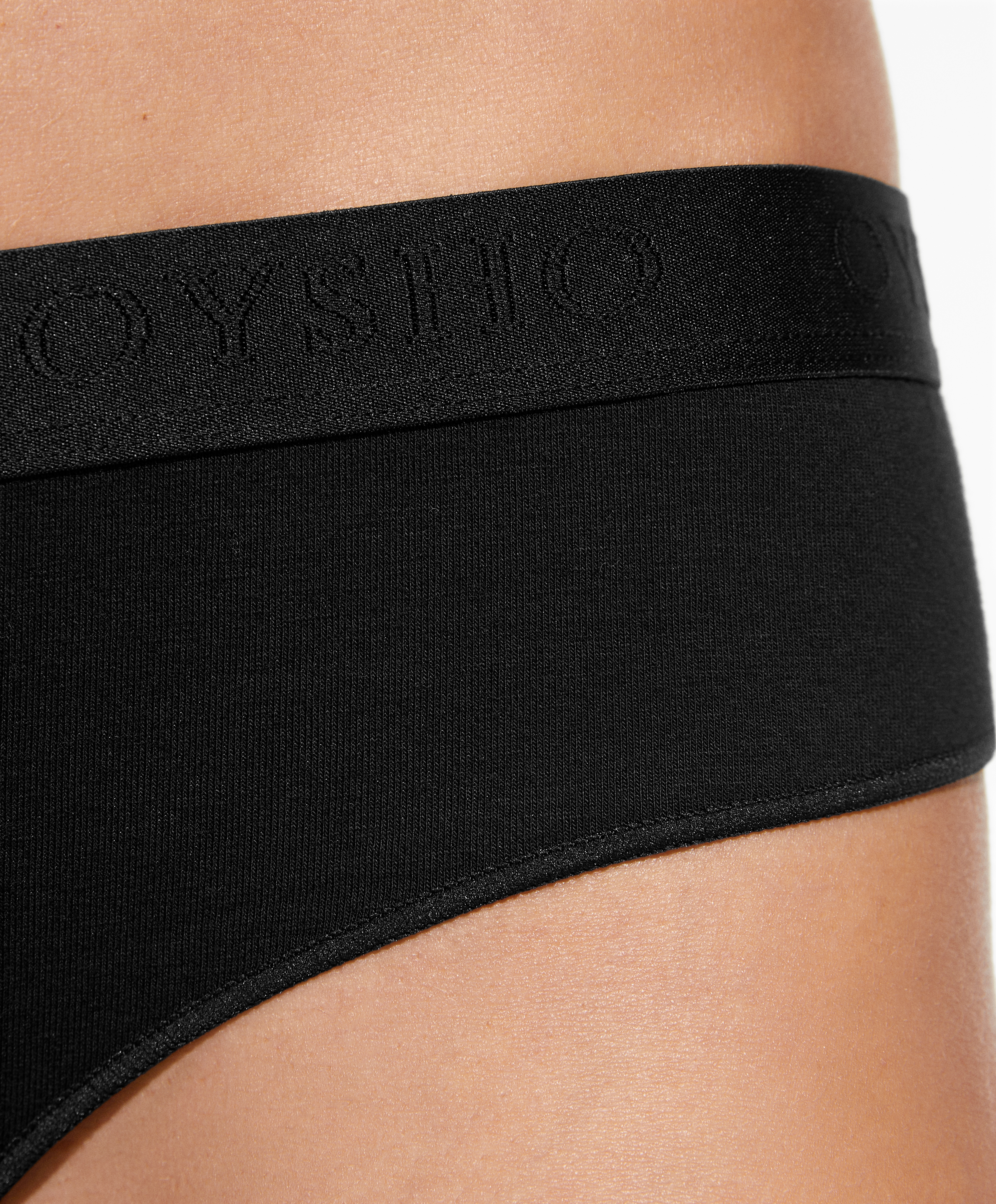 OYSHO 3 comfort cotton blend cheeky briefs with logo