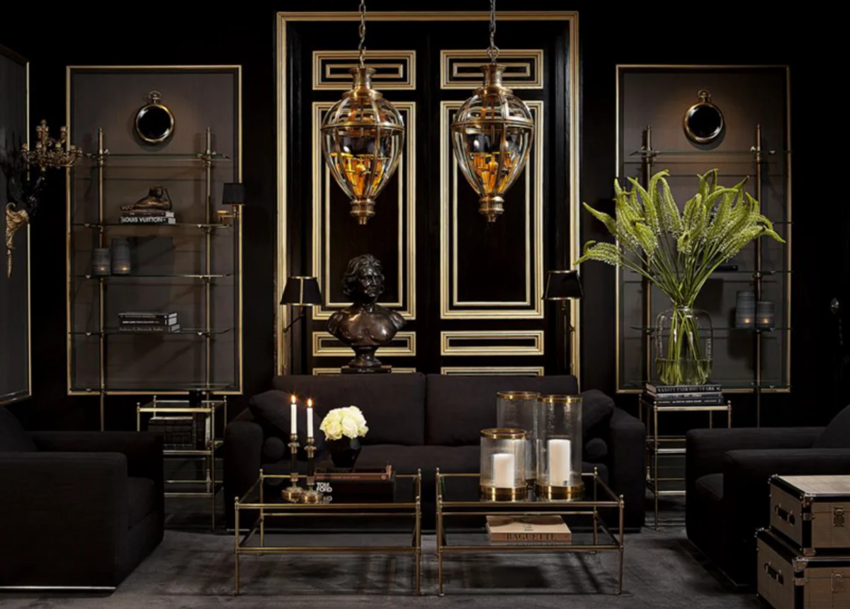 Luxury Art Deco Designer Coffee Table Brass - Living Room Salon Table - Luxury Quality