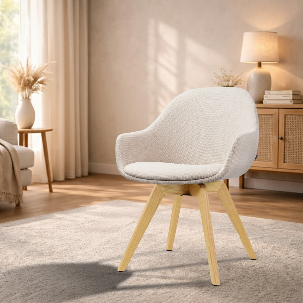 Eetkamerstoel Noor-Mae natural poot beige