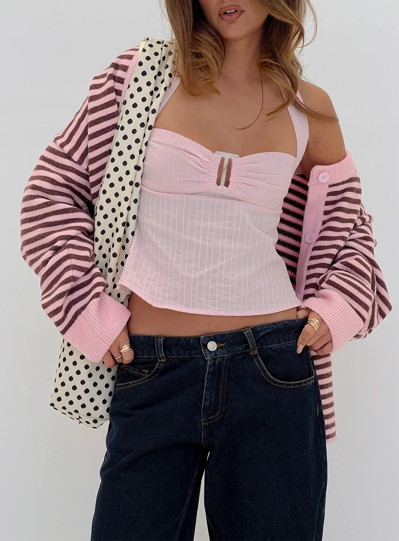 Isabetta Halter Top Pink