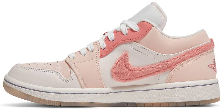 Air Jordan 1 Low White Pink Grey Shoes DM5443-666 - Sneaker Replica Workshop