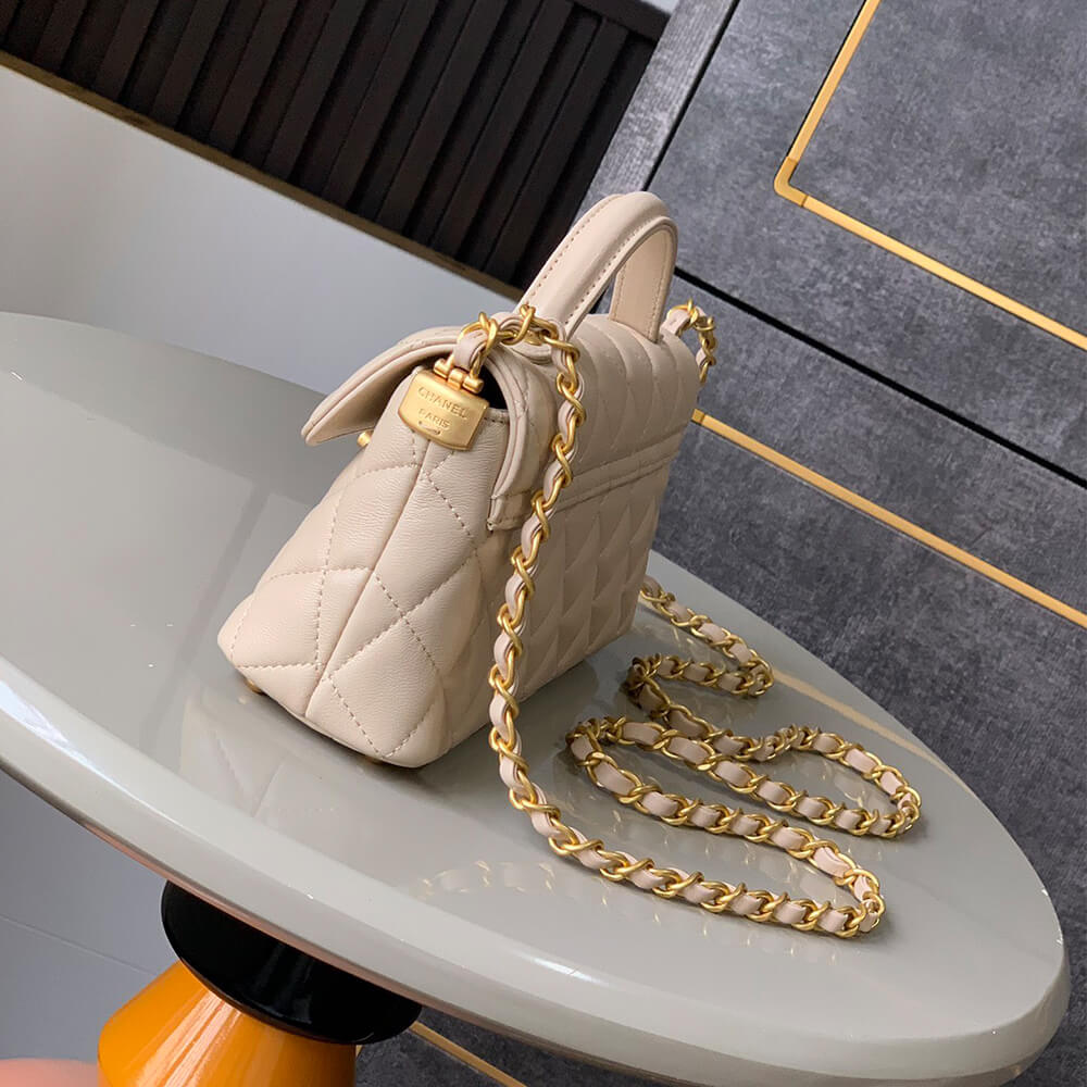 CHANEL Mini Flap Bag with Top Handle(HIGH-END GRADE) - Top Club