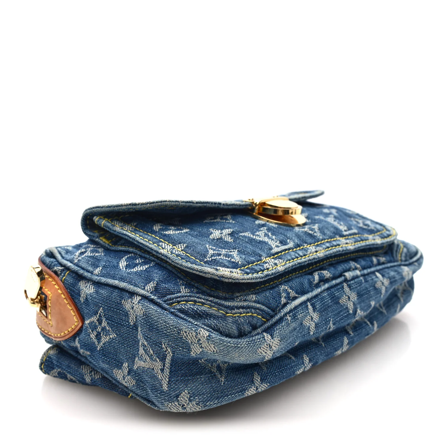 Monogram Denim Bum Bag Blue - Top Club