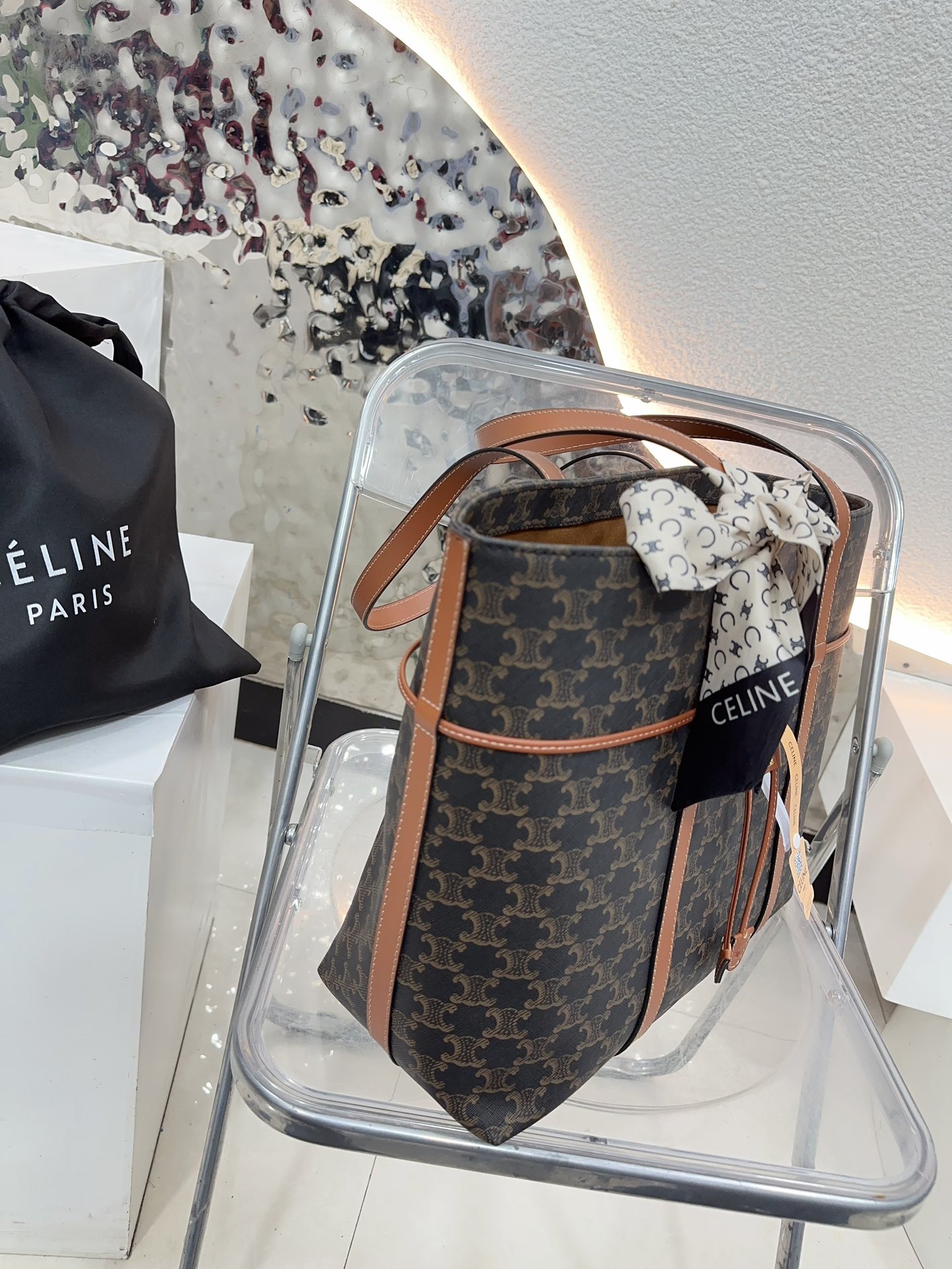 Ce TRIOMPHE tote bag size: 35-31-15 cm - Top Club