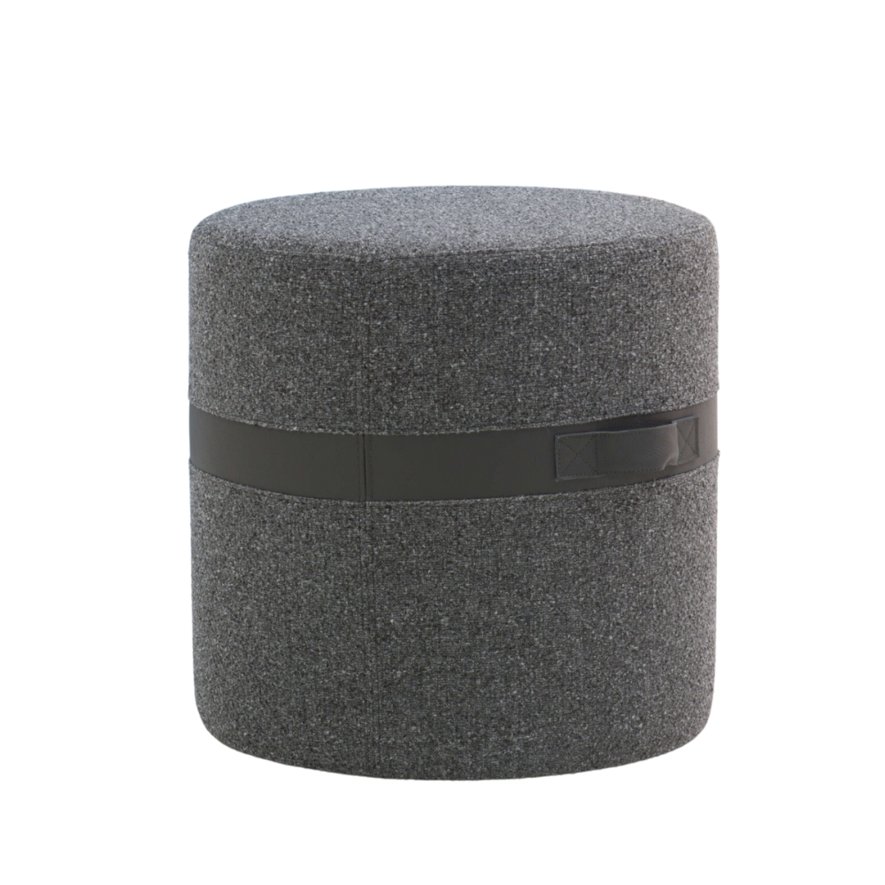 They & Me Hocker Bronx donkergrijs 50 x 50 cm