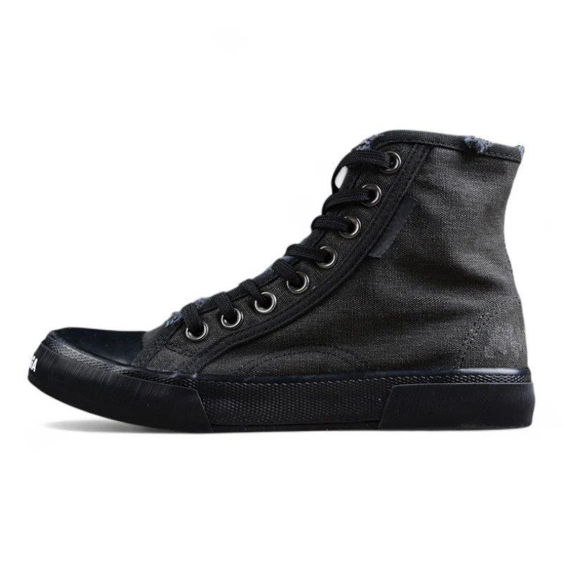 Balenciaga Paris High 'Destroyed - Triple Black' - Sneaker Replica Workshop