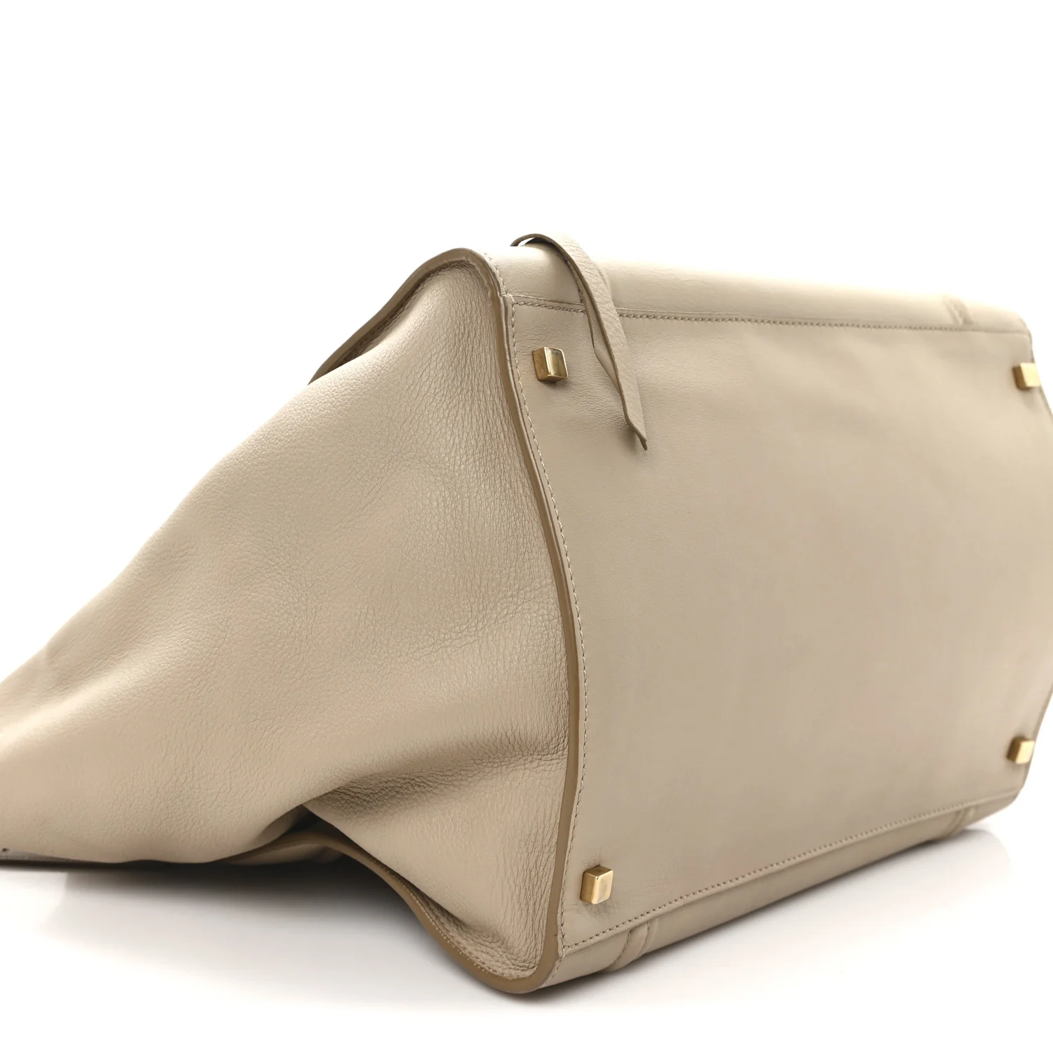 Supple Calfskin Large Phantom Luggage Dune - Top Club