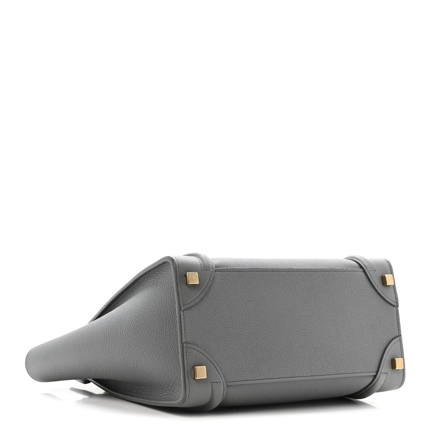 Baby Drummed Calfskin Micro Luggage Kohl - Top Club