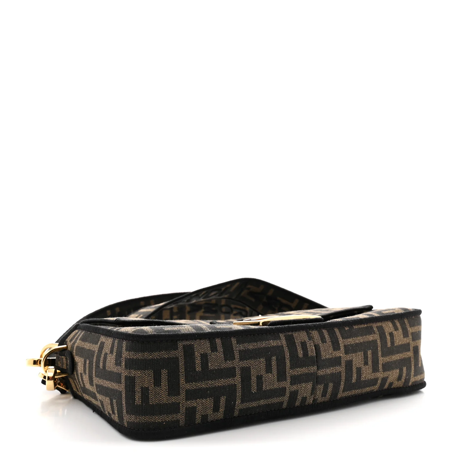 Fabric Jacquard FF 1974 Medium Baguette Tobacco Moro Black - Top Club