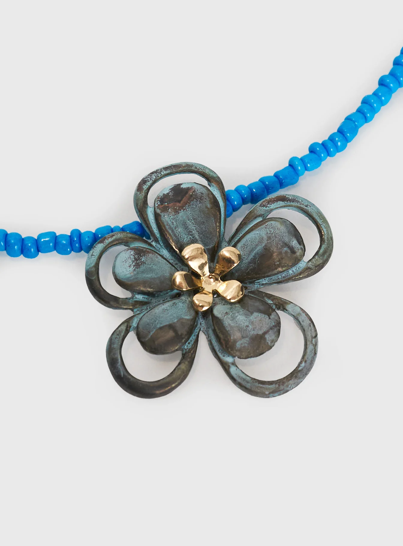 Hold On Tight Necklace Blue