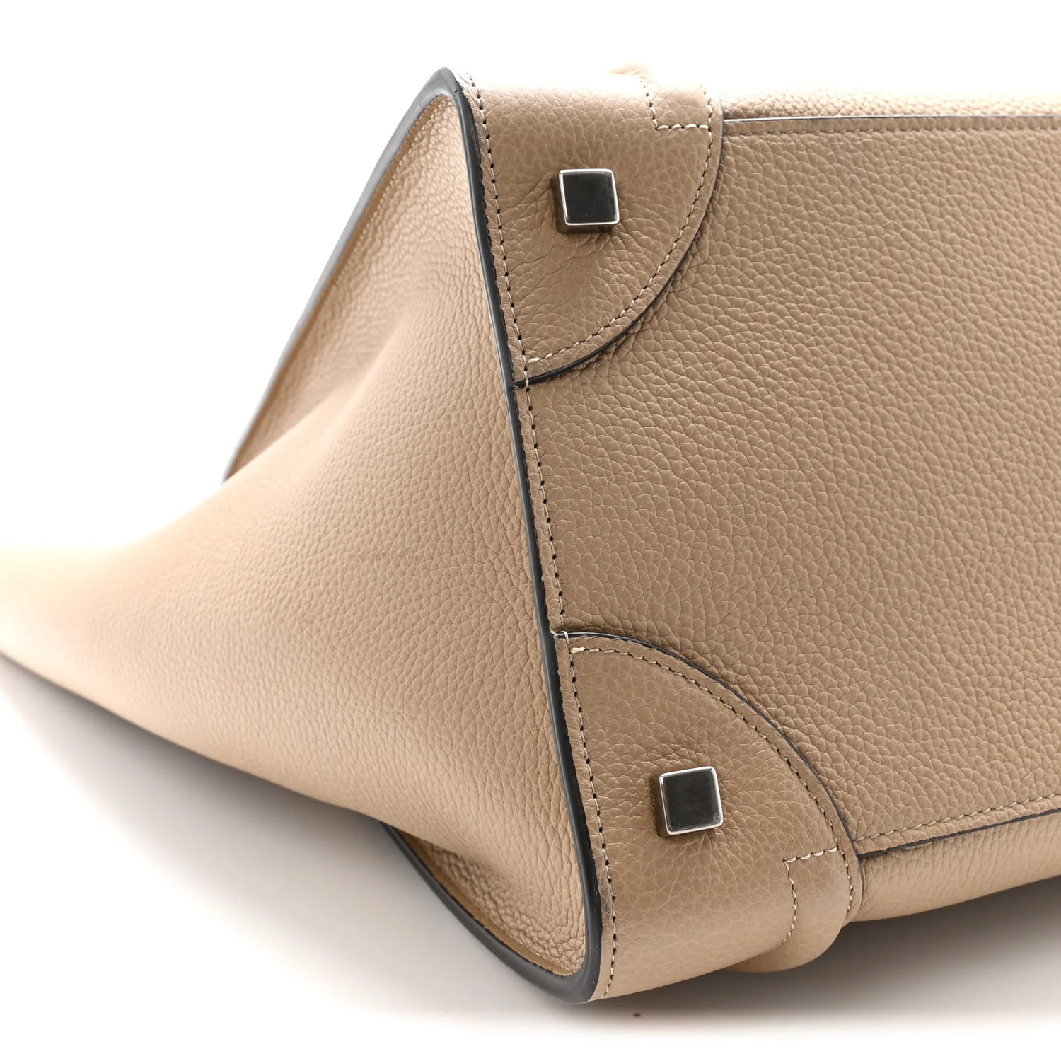 Drummed Calfskin Mini Luggage Dune - Top Club