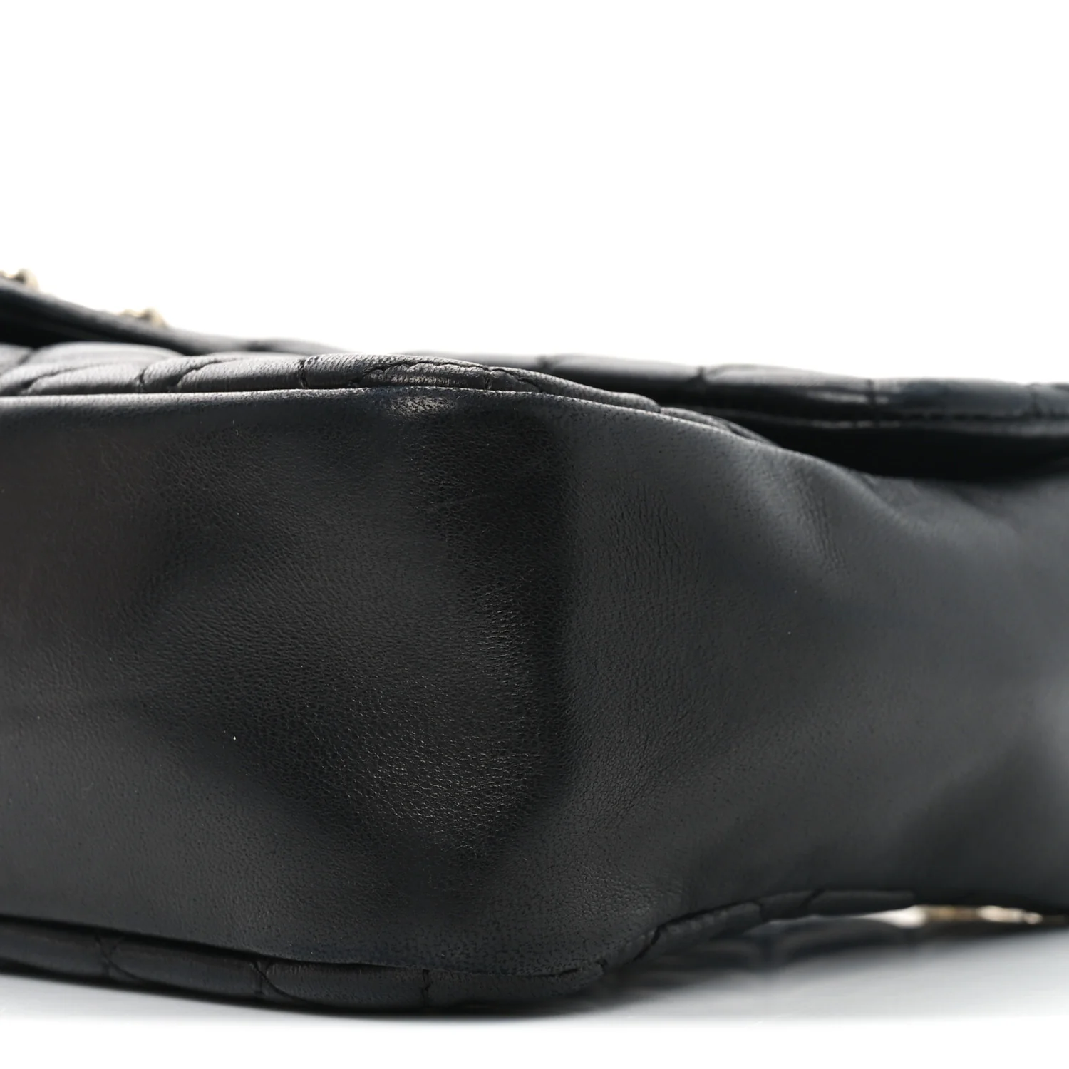 Lambskin Quilted Medium Westminster Pearl Flap Black - Top Club