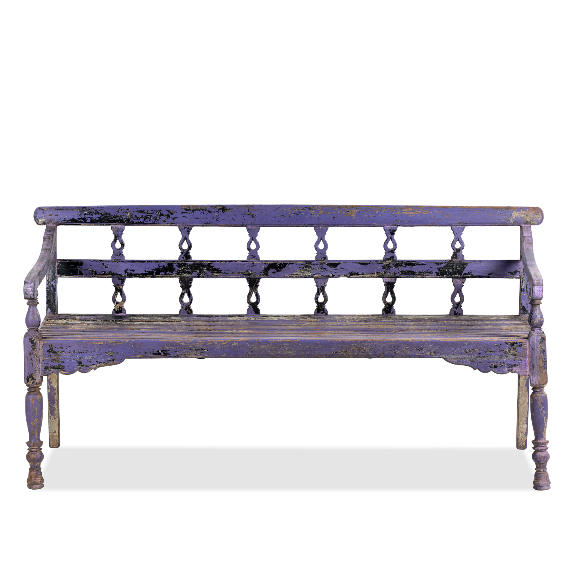 Bagnan - Shabby Chic Bank van Gerecycled Teakhout