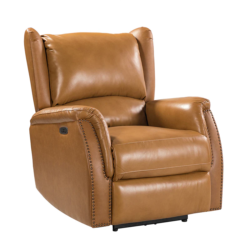 Flora Genuine Leather Power Recliner