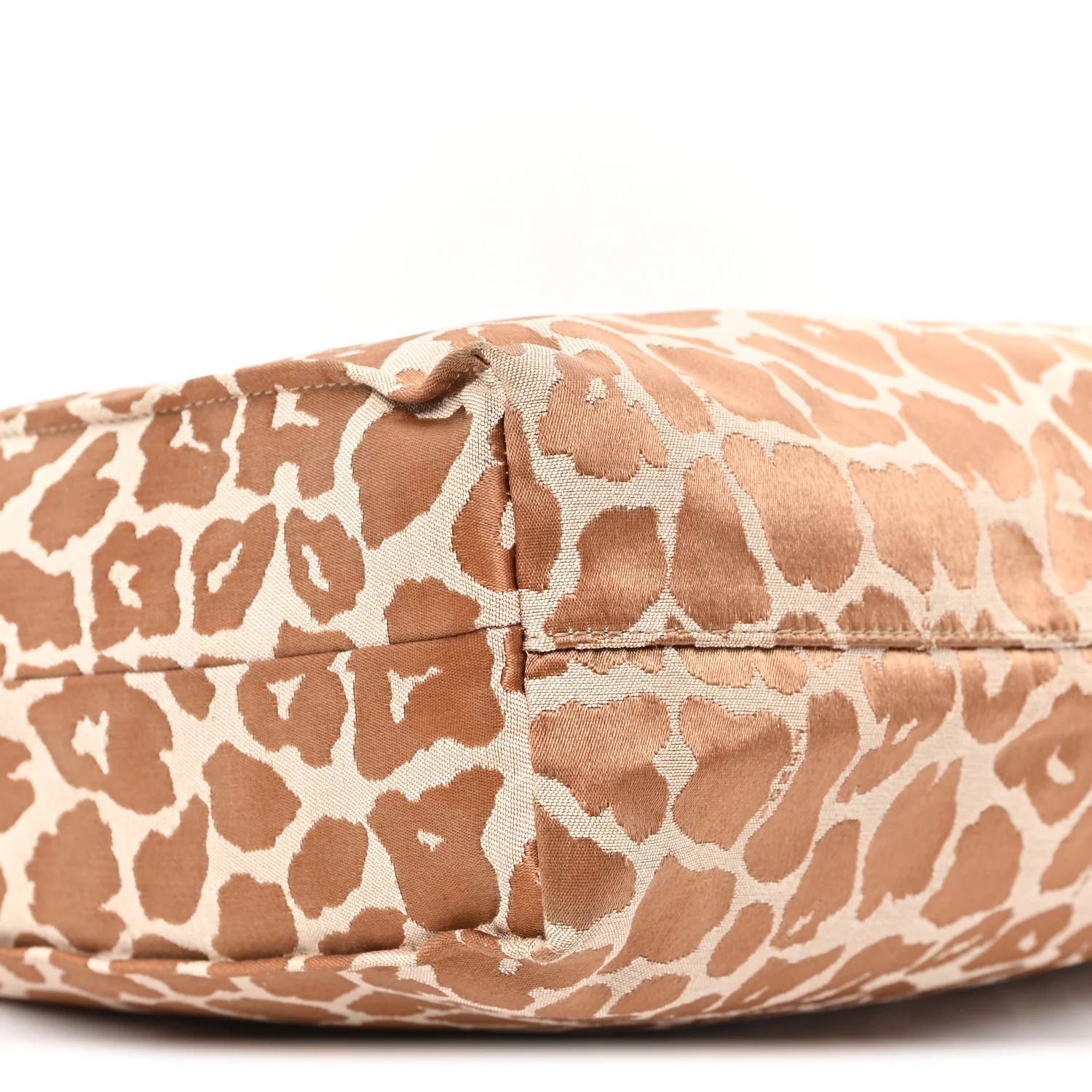 Jacquard Leopard Print Shopping Tote Brown - Top Club