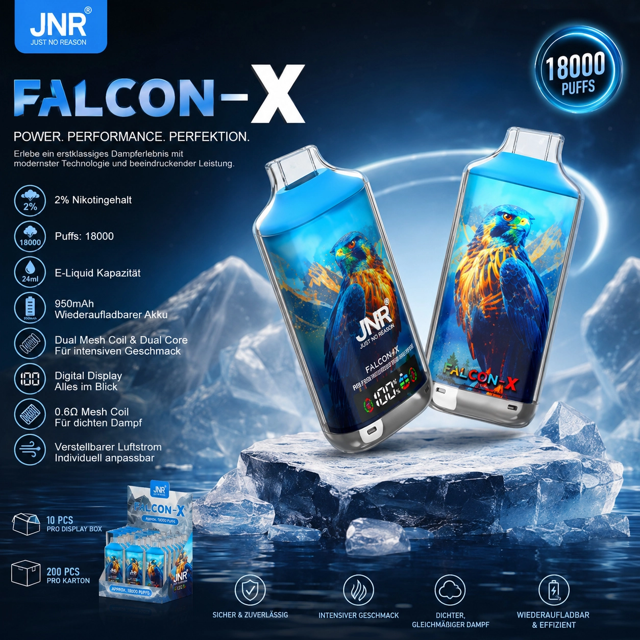 JNR Falcon X 18k 2%