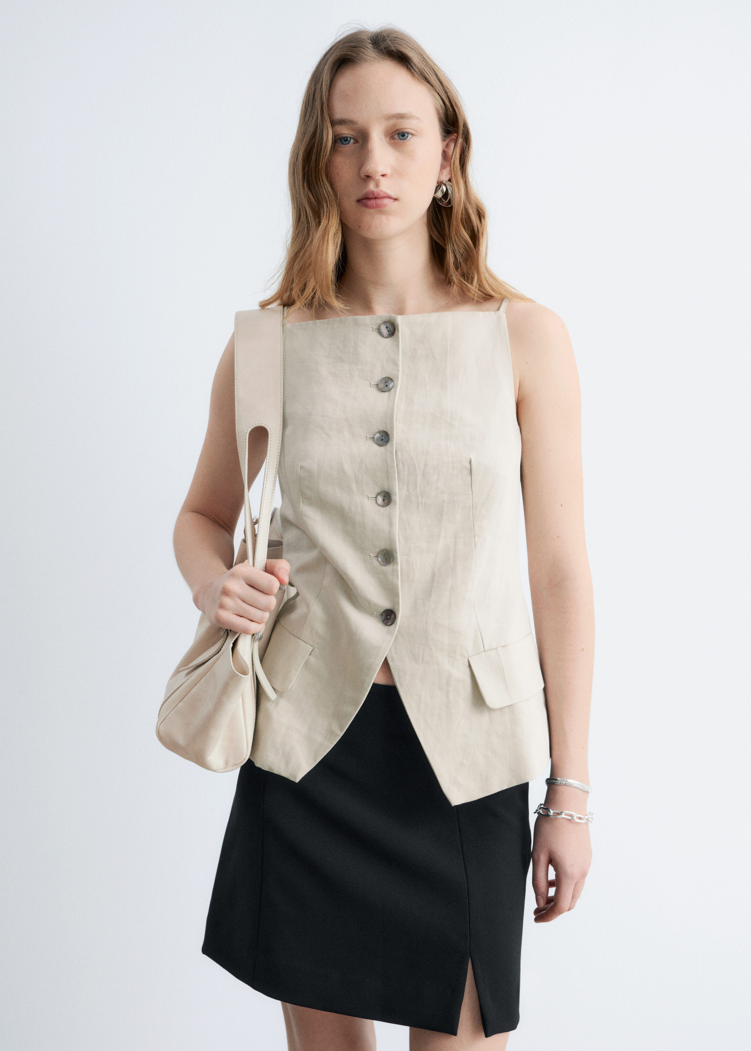 & Other Stories TAILORED VEST TOP