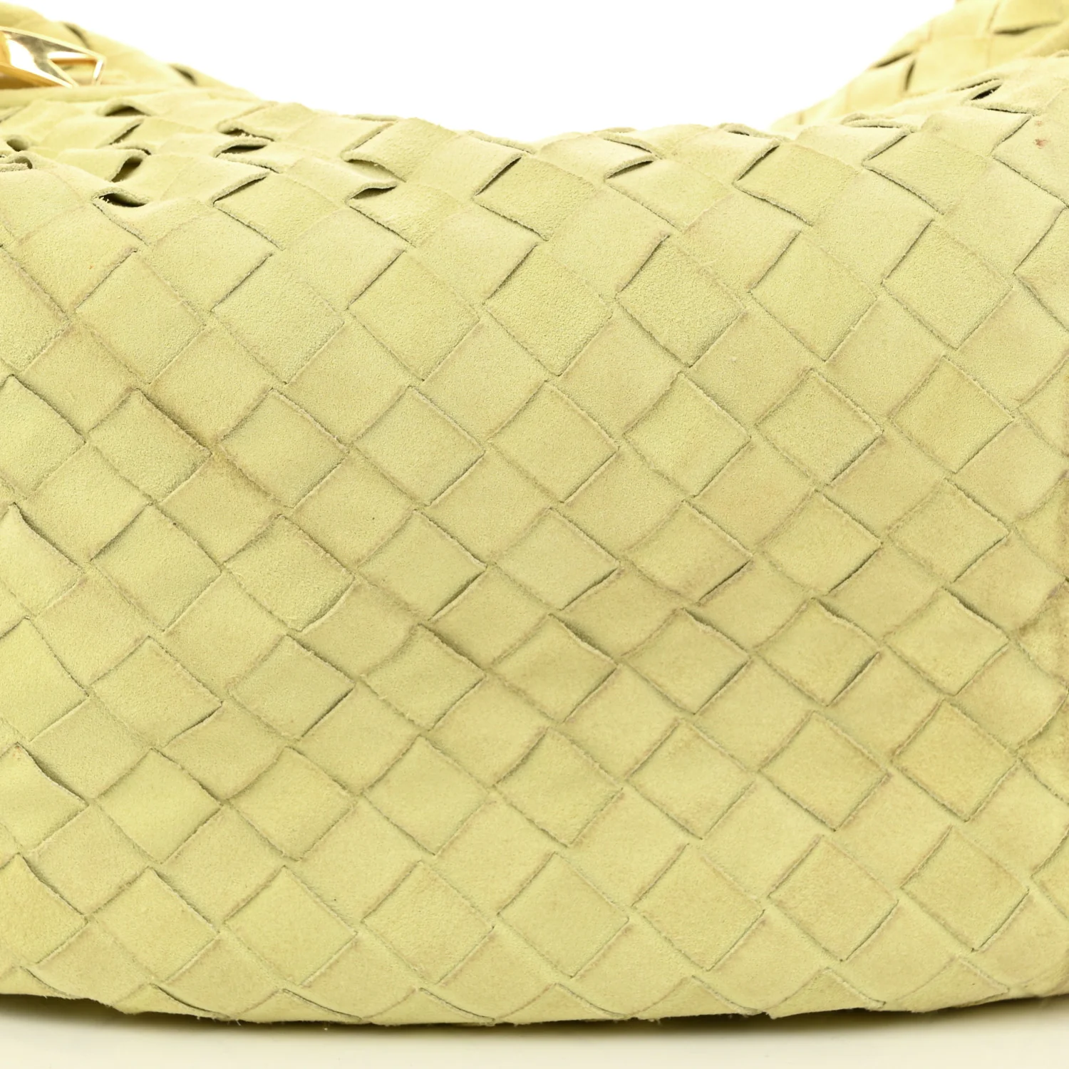 Suede Calfskin Intrecciato Teen Jodie Hobo Lemon Wash - Top Club