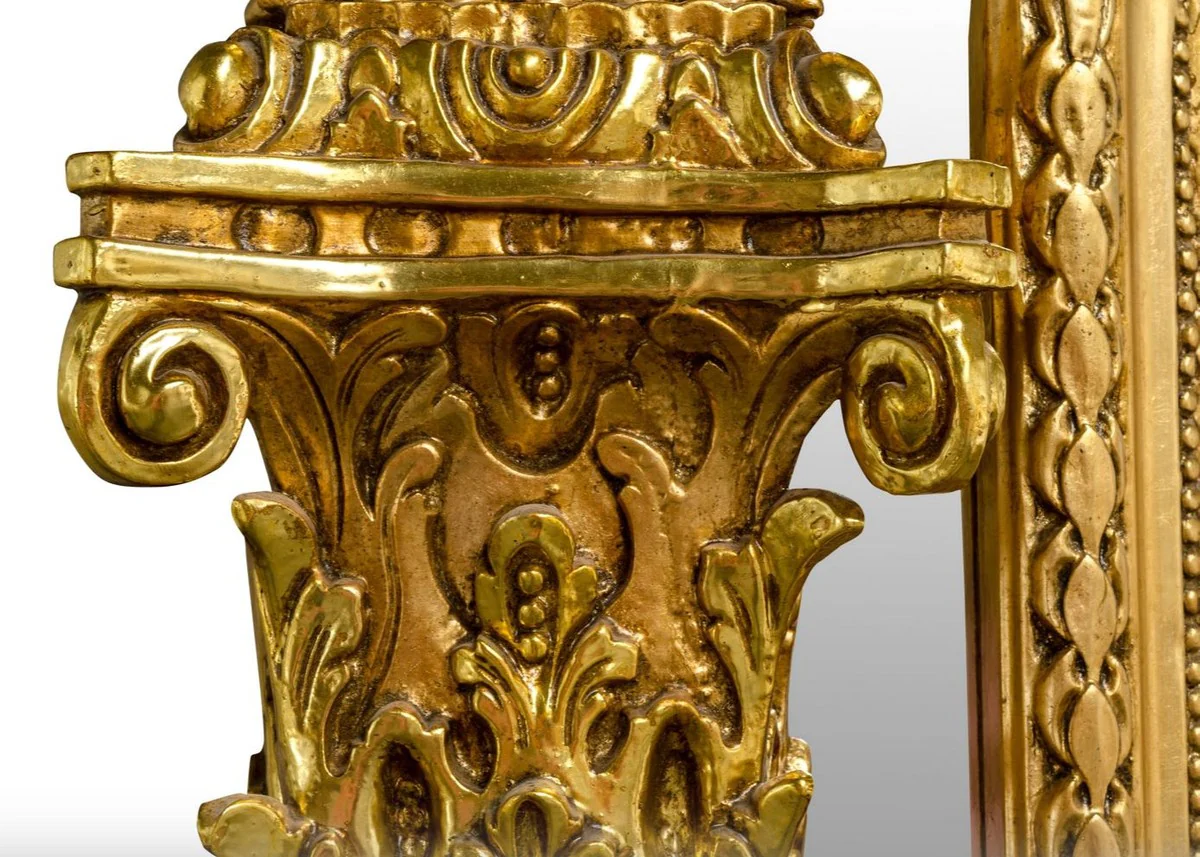 Luxury Baroque Dining Table Gray / Silver / Gold 165 cm - Baroque Furniture