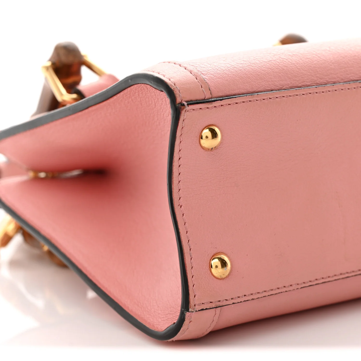 Wonka Grain Calfskin Mini Diana Tote Bag Wild Rose Fuxia Fluo - Top Club