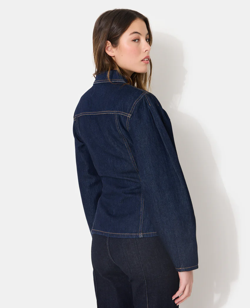 Pimkie Veste en jean cintrée avec manches ballons