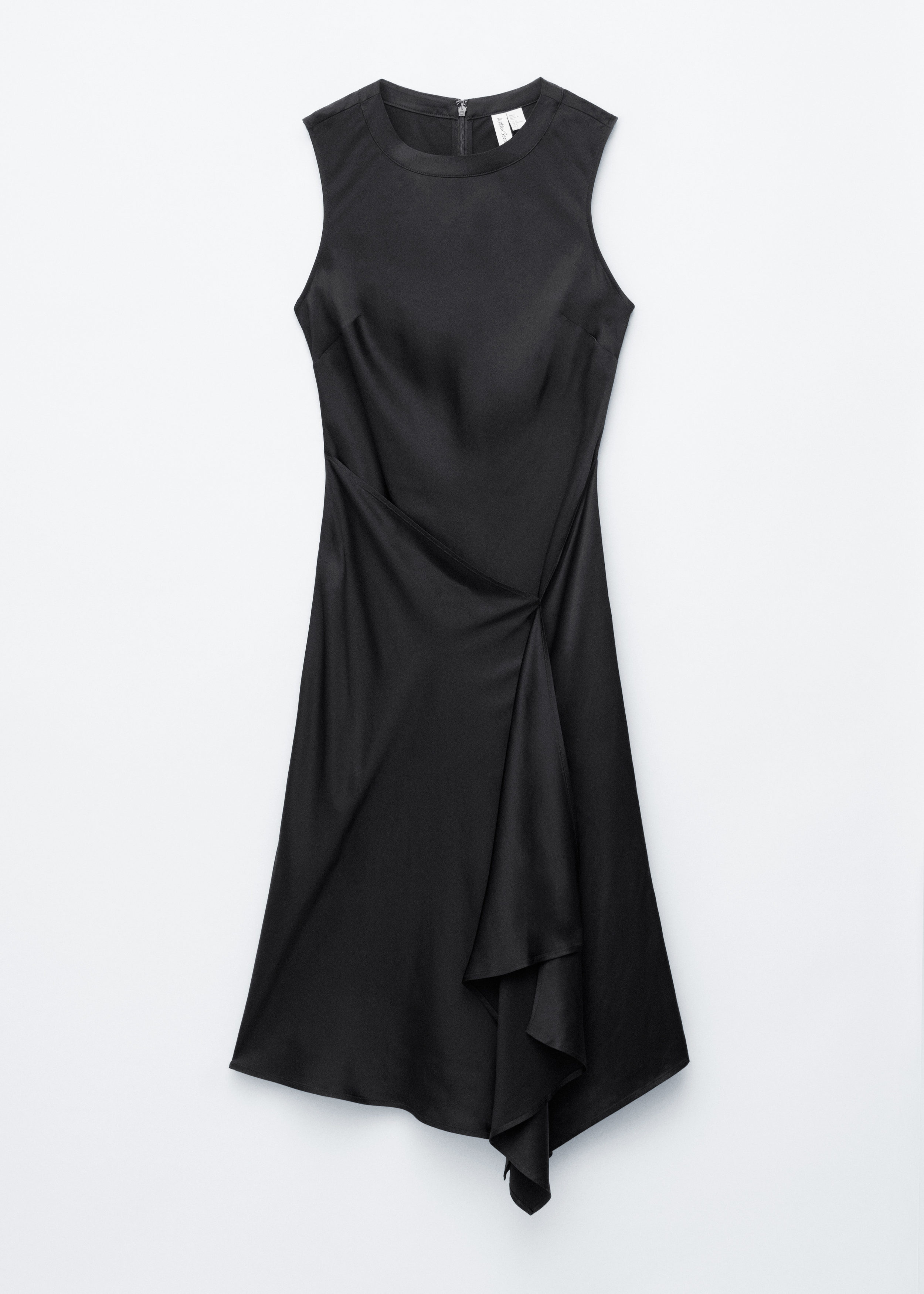 & Other Stories ASYMMETRIC SATIN MIDI DRESS