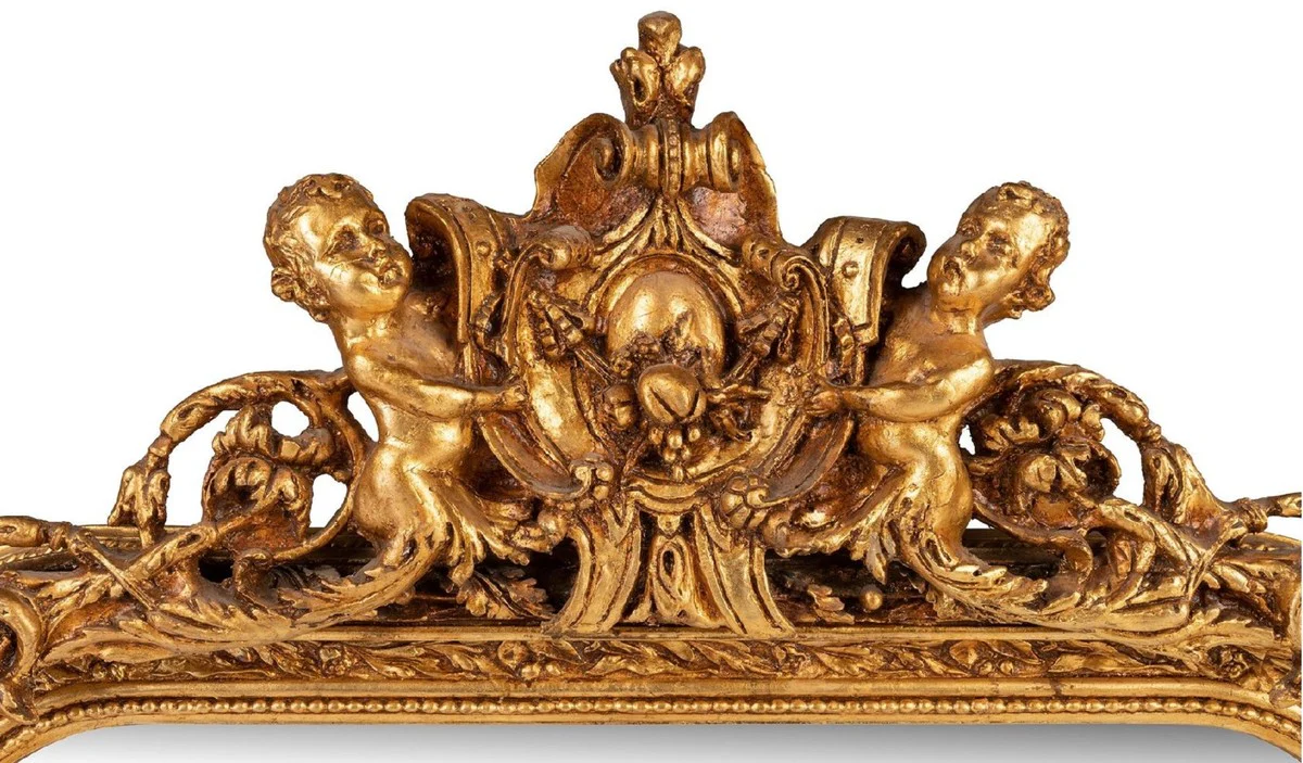 Baroque mirror gold - Baroque style mirror with elegant decorations - Handmade baroque style wall mirror - Baroque wardrobe mirror - Baroque furniture - Baroque style furniture