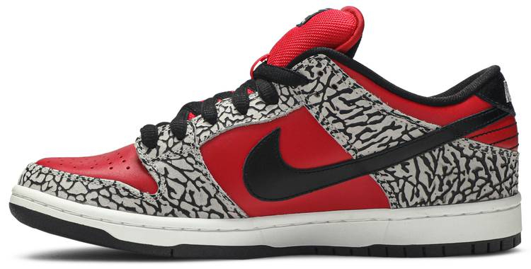 Supreme x Dunk Low Premium SB  Red Cement  313170-600 - Sneaker Replica Workshop