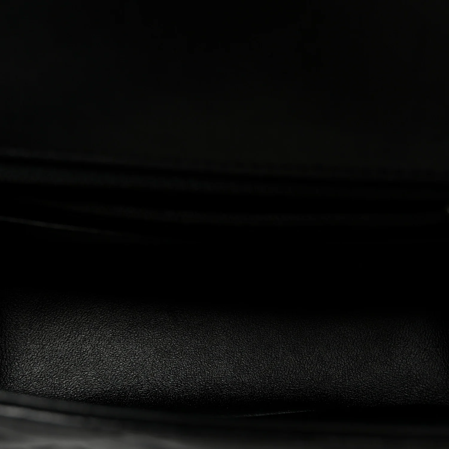 Lambskin Quilted Mini Square Flap Black - Top Club