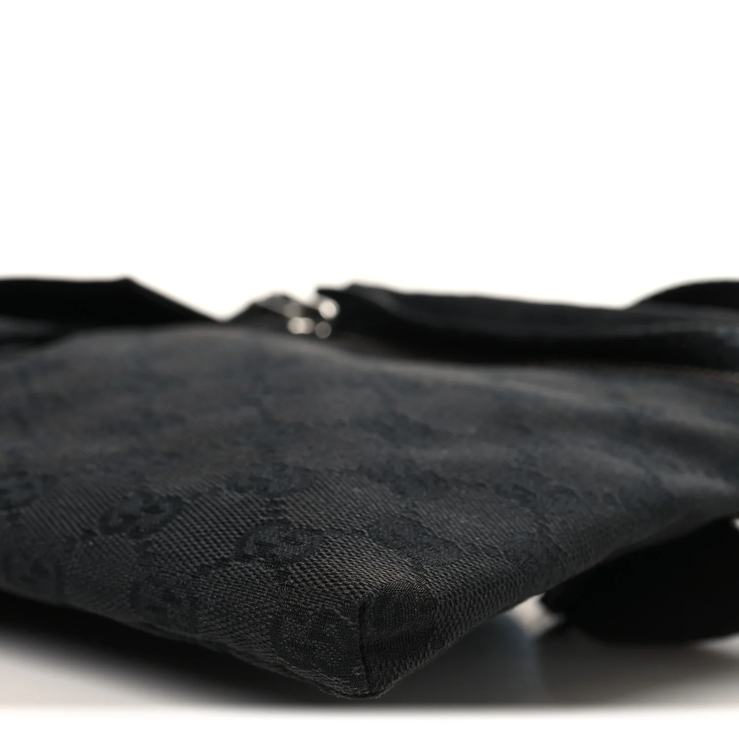 GG Monogram Double Pocket Belt Bag Black - Top Club