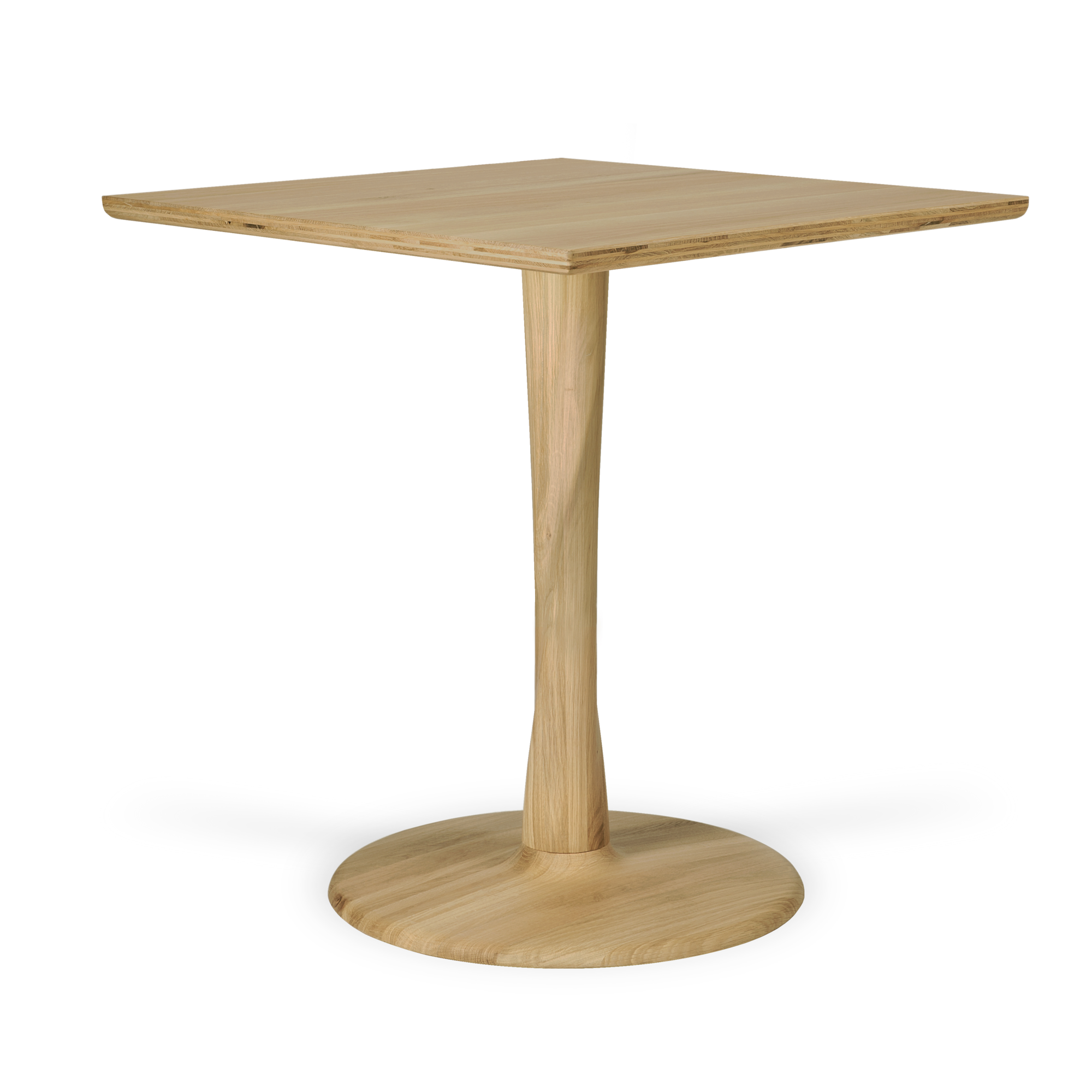 Eettafel Torsion eiken 70x70 cm