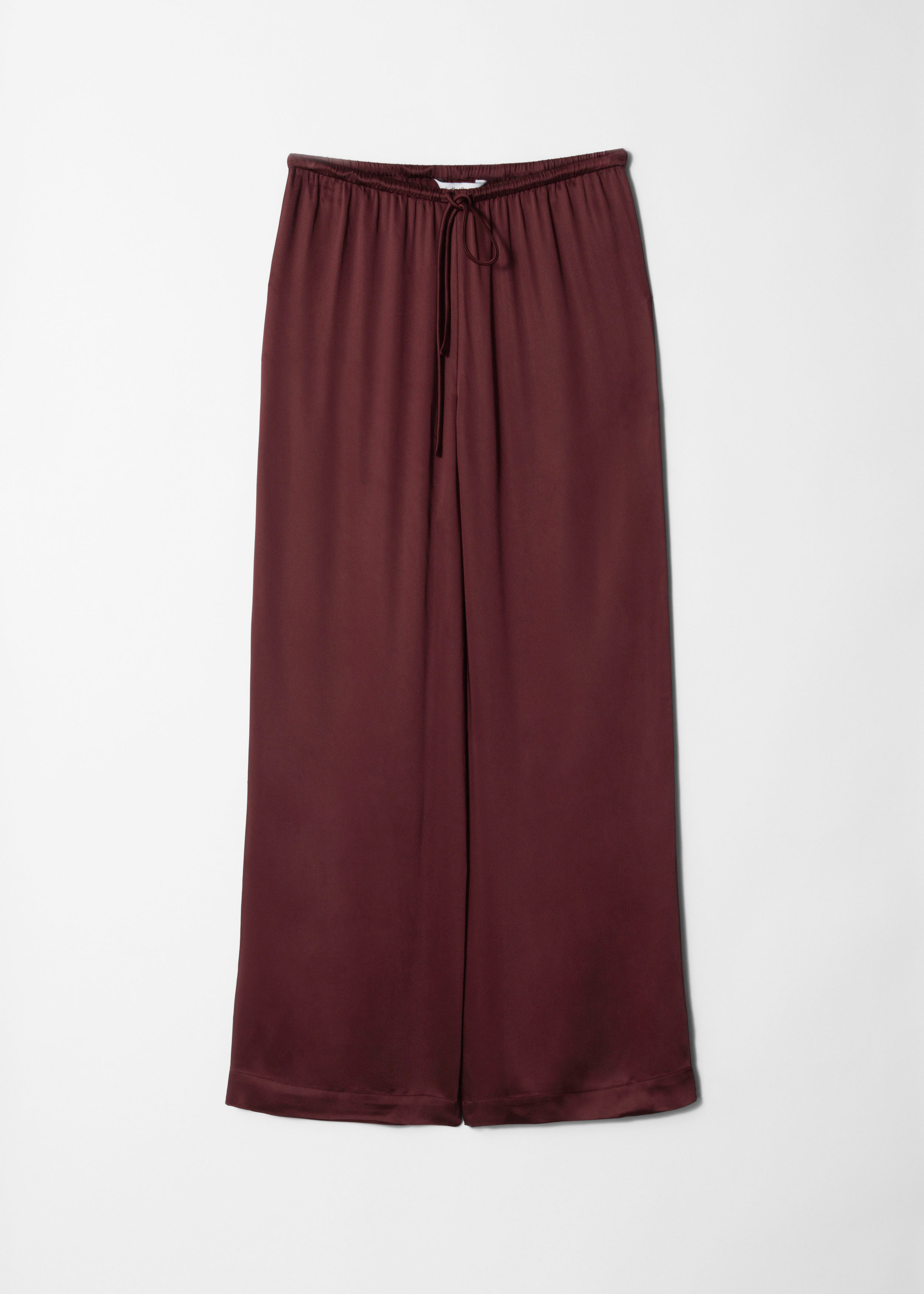 & Other Stories DRAWSTRING SATIN TROUSERS