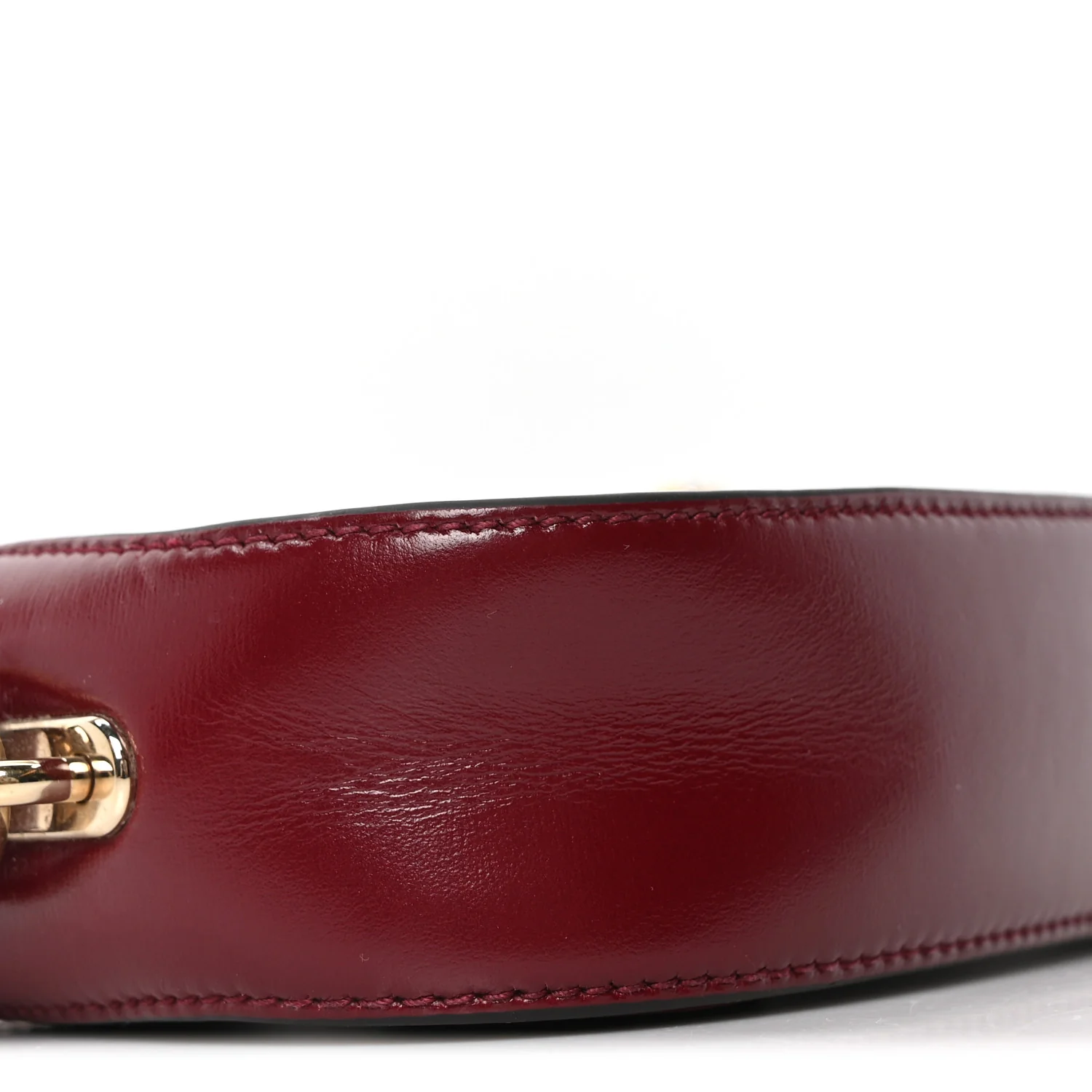 Calfskin Mini Moon Side Shoulder Bag Rosso Ancora - Top Club
