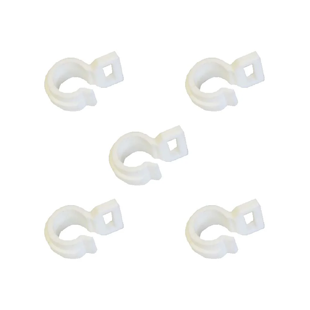 Pack of 5 white PVC Innenansichten Hosa Hooks