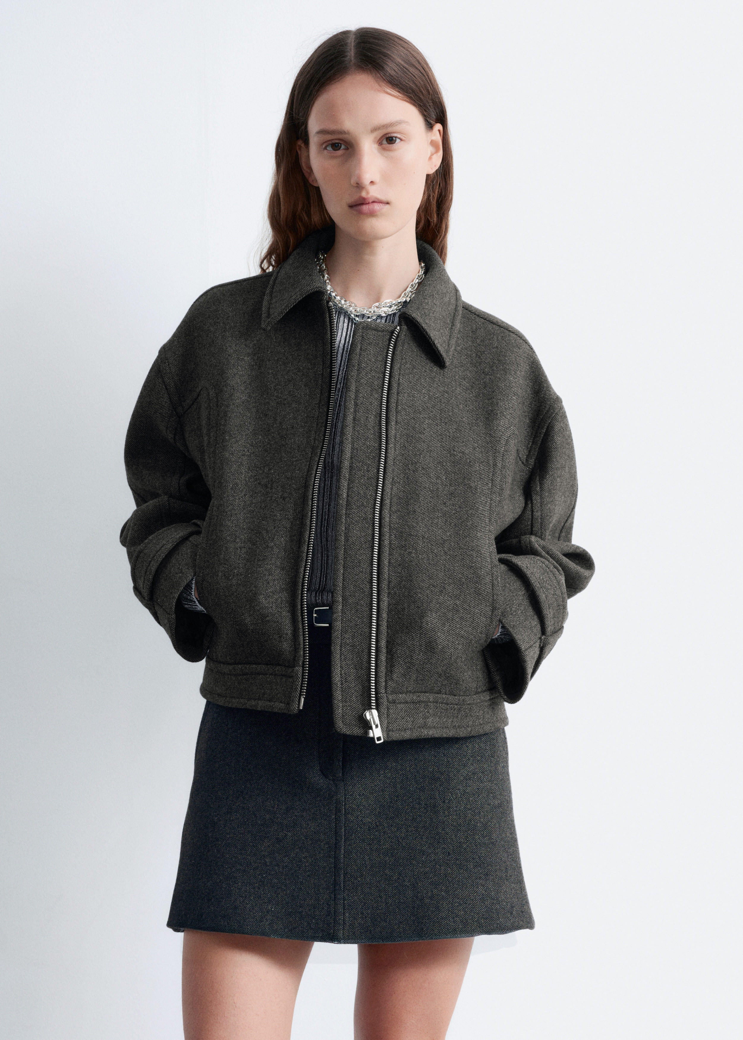 & Other Stories SHORT WOOL JACKET