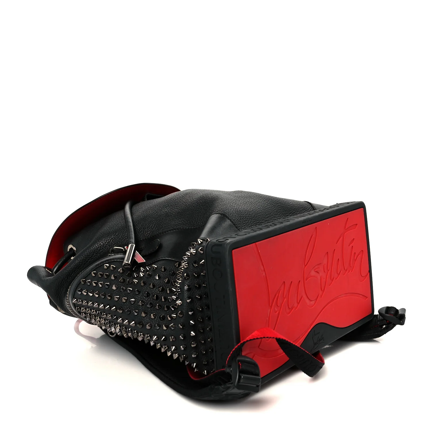 Calfskin Spiked Explorafunk Backpack Black - Top Club