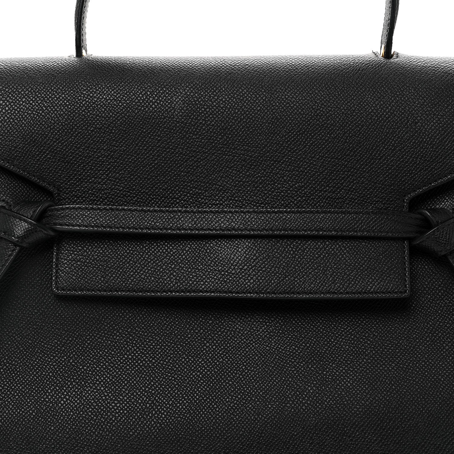 Grained Calfskin Mini Belt Bag Black - Top Club