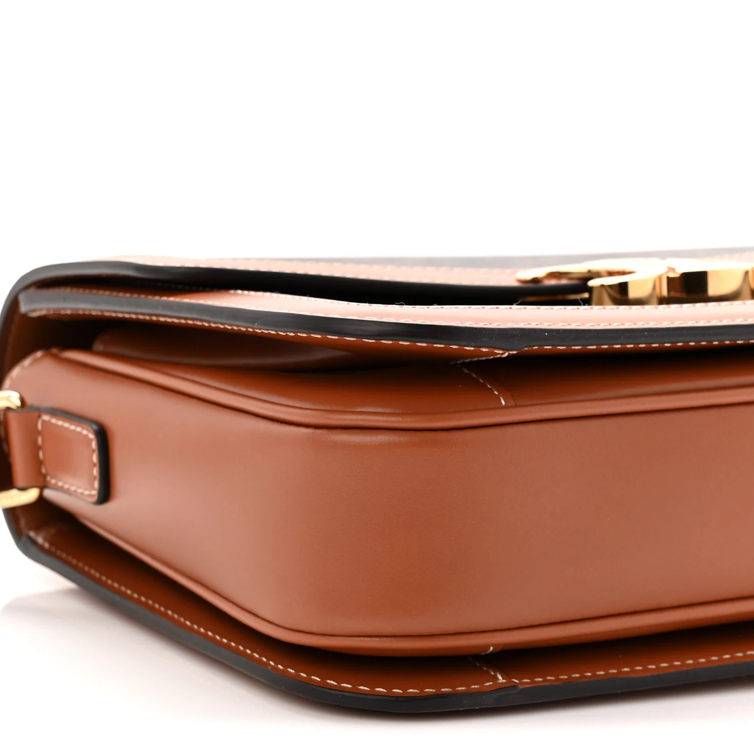 Triomphe Canvas Calfskin Medium Triomphe Bag Tan - Top Club