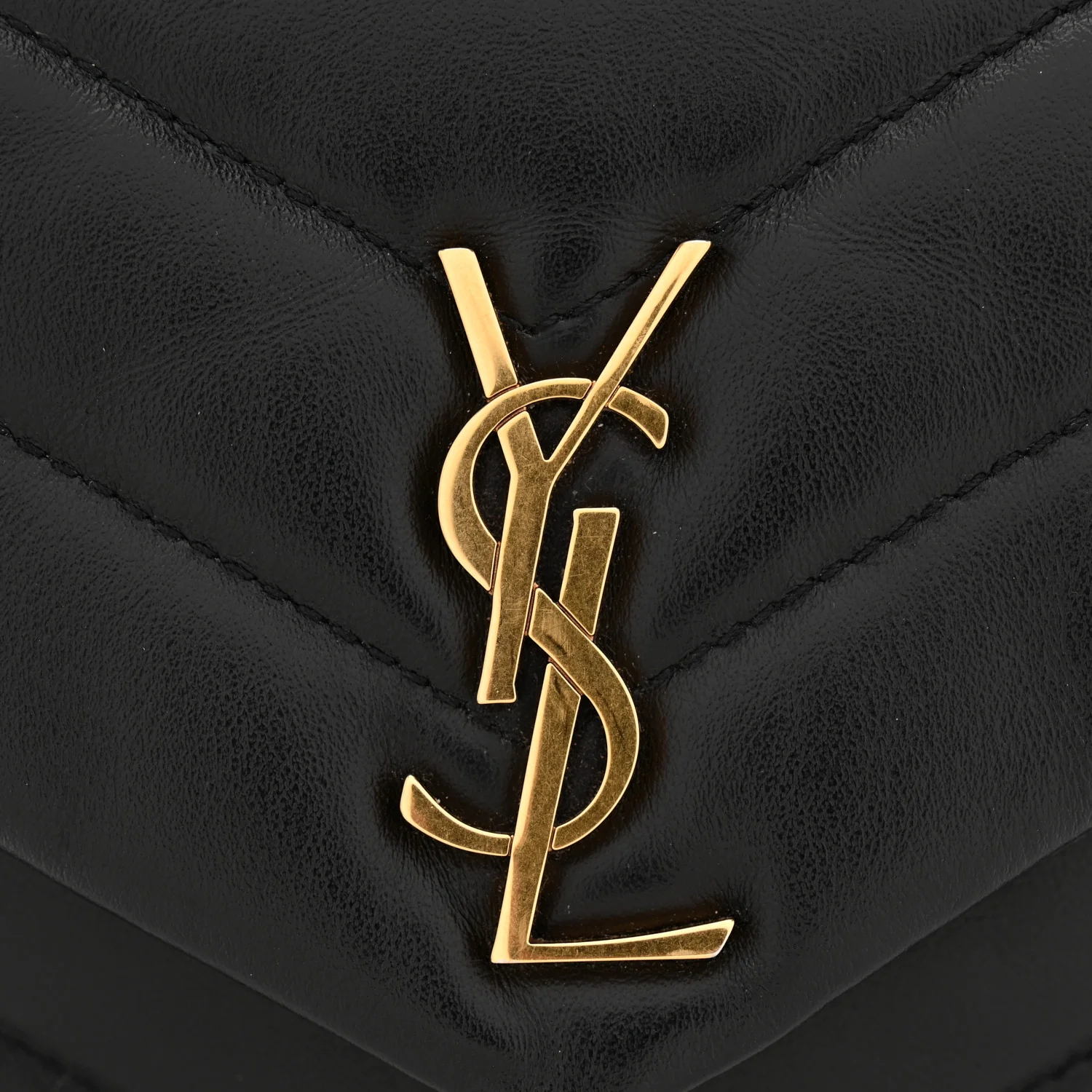 Calfskin Y Quilted Monogram Toy Loulou Crossbody Bag Black - Top Club
